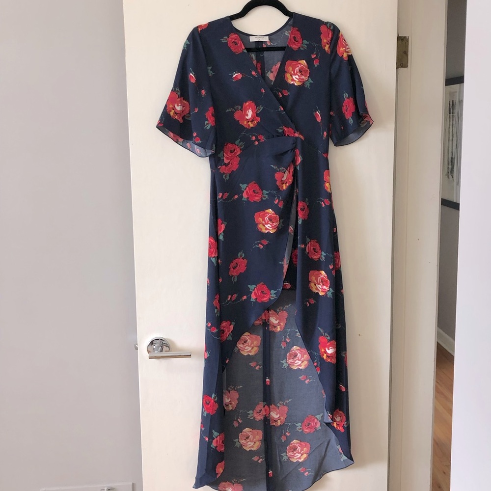Aritzia faux wrap dress
